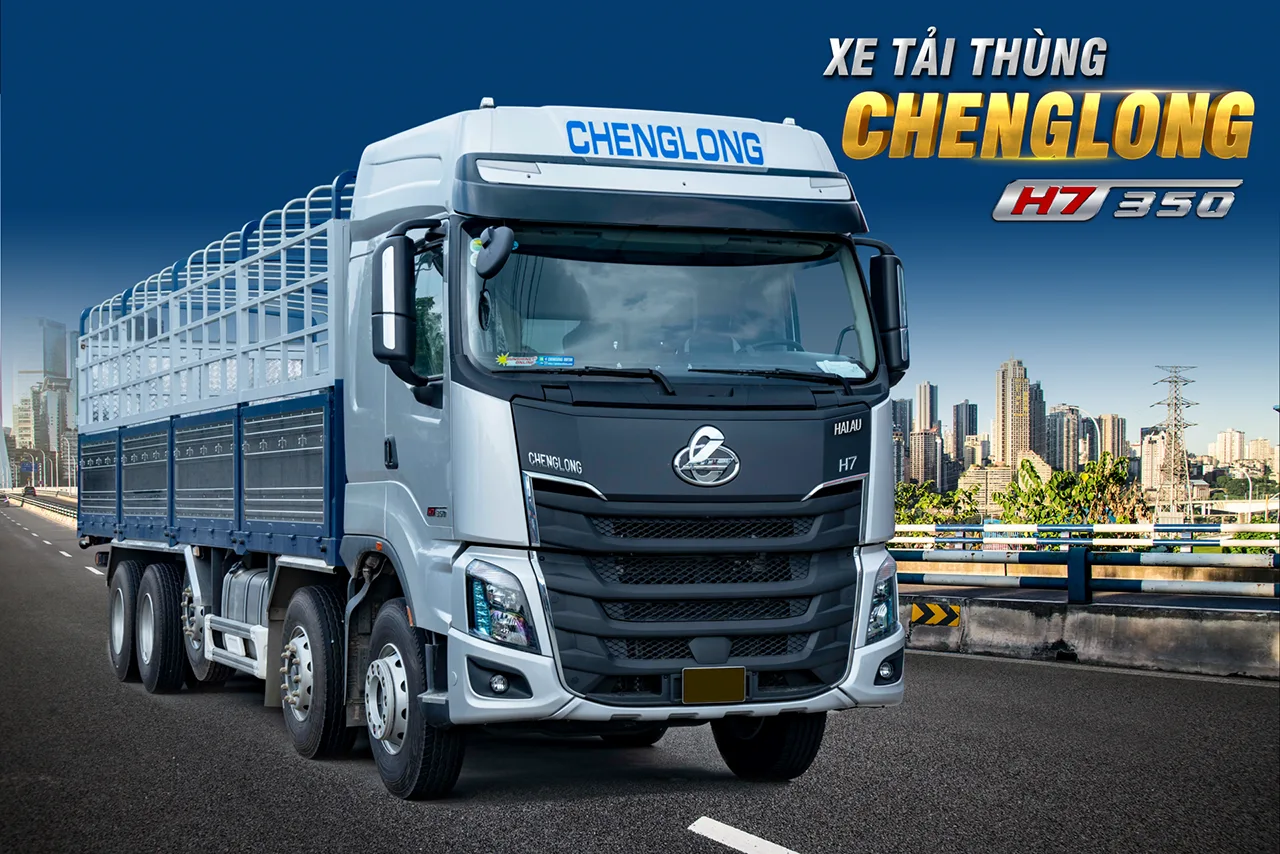 XE TẢI THÙNG 5 CHÂN CHENGLONG H7 10X4 360HP
