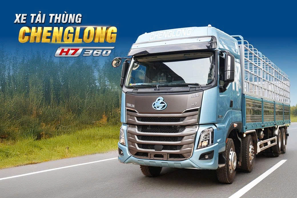 XE TẢI THÙNG 4 CHÂN CHENGLONG H7 360HP (8x4)
