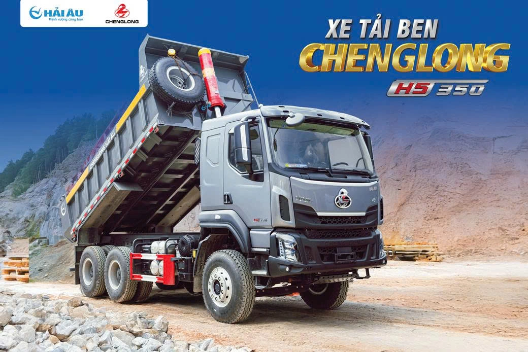XE TẢI BEN 3 CHÂN CHENGLONG H5 6x4 350HP - THÙNG HYUNDAI